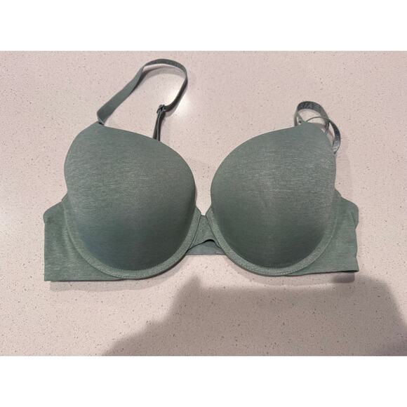 Victoria's Secret T-shirt Push Up Bra in Green 36C - Picture 1 of 3